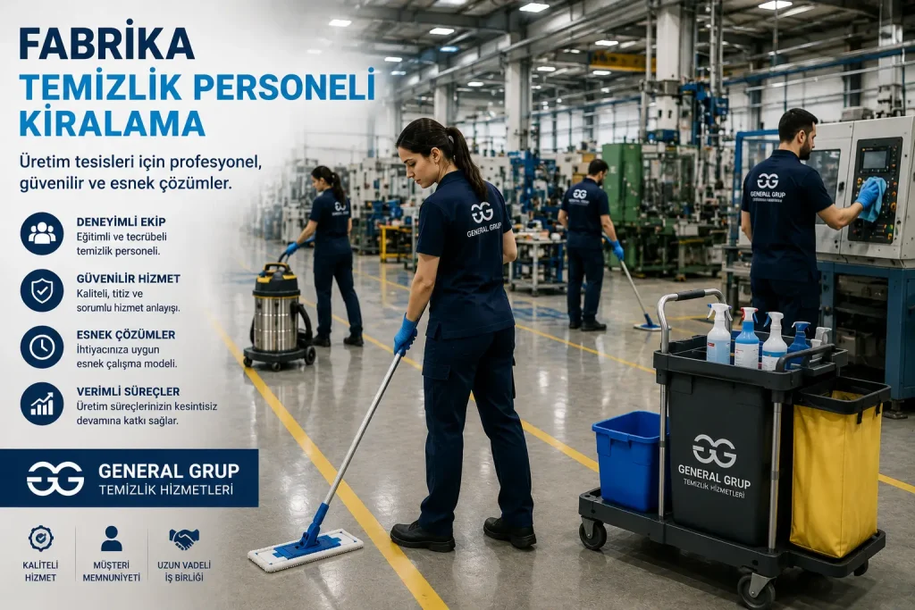 Fabrika temizlik personeli kiralama